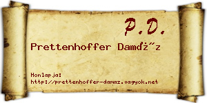 Prettenhoffer Damáz névjegykártya